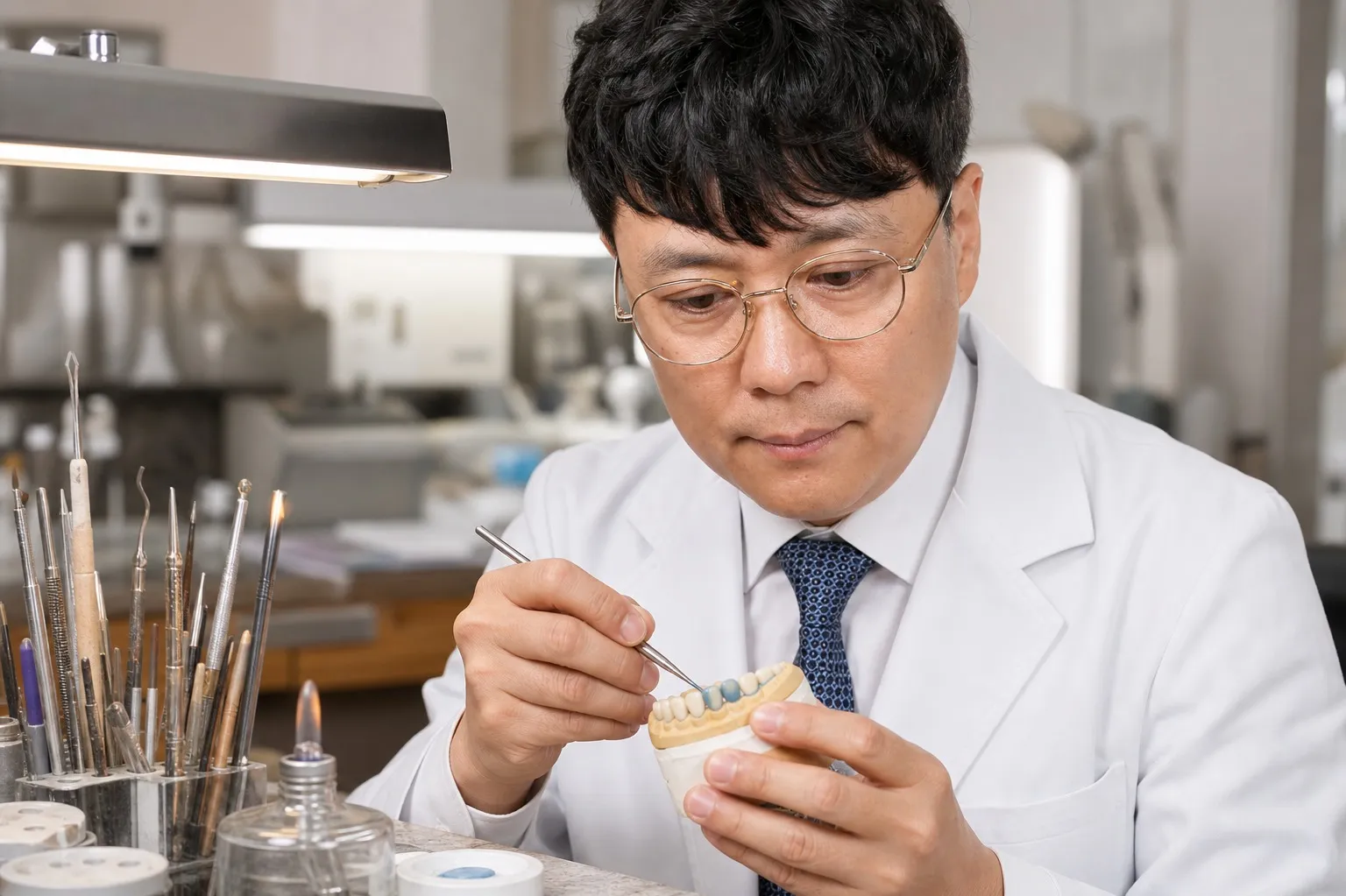 왁스업. 형태는 손으로 먼저 만들어 봅니다 (연출 이미지)