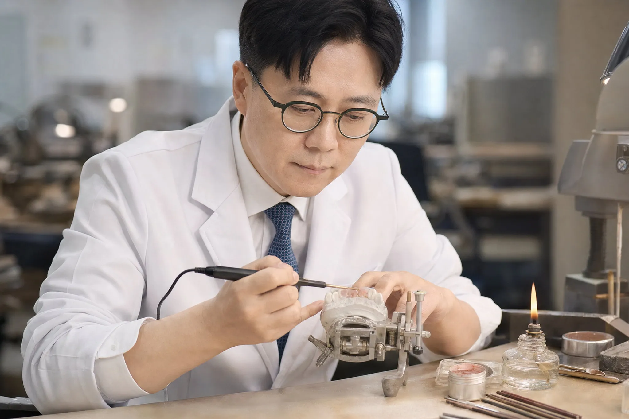 왁스업. 형태는 손으로 먼저 만들어 봅니다 (연출 이미지)